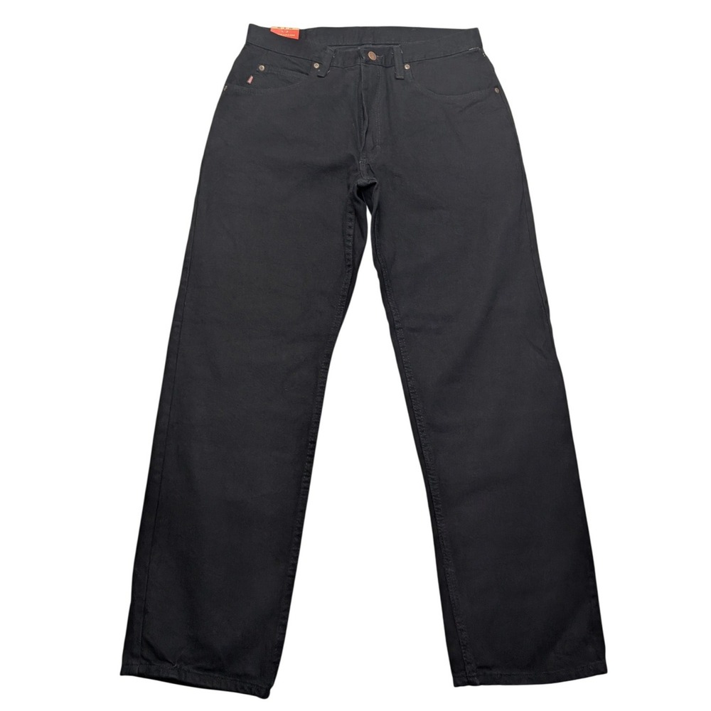 NWT Red Kap PD60BWO Work Dungarees Mens 34x32 Black Straight Leg Jeans